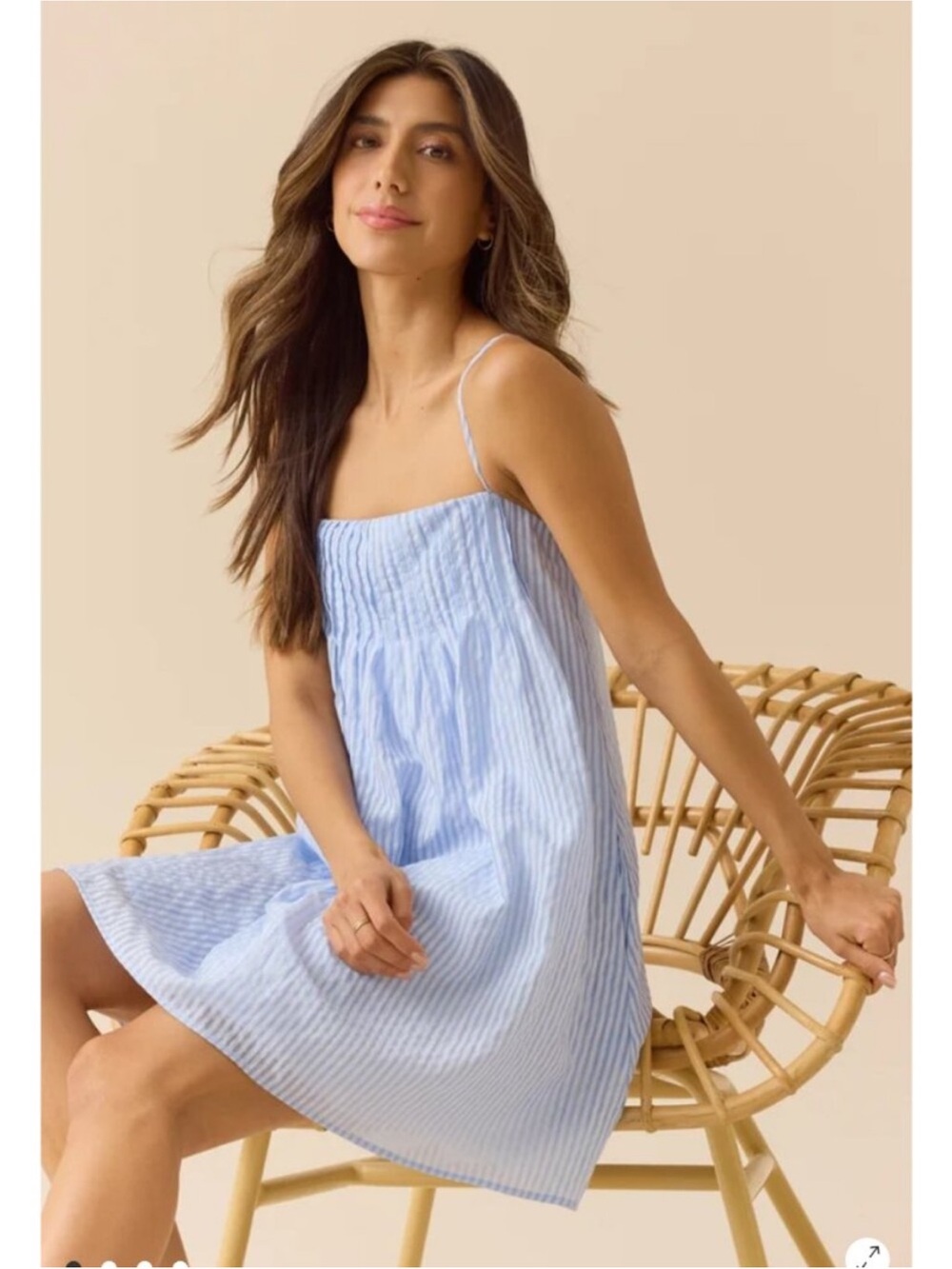 Altar’d State Junne Blue Strioed mini dress